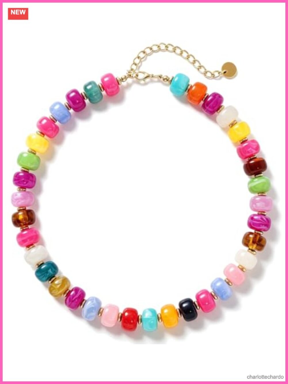 Handmade Chunky Beaded Choker Necklace Boho Statement Jewelry Women Gift